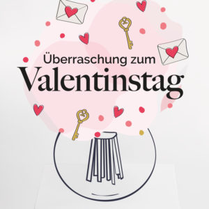Überraschungsstrauß zum Valentinstag