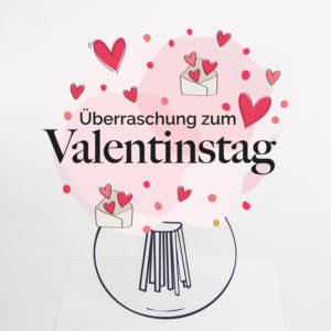 Überraschungsstrauß zum Valentinstag