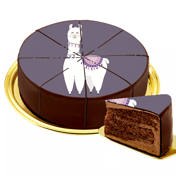 Dessert-Motiv-Torte Lama – Bild 2