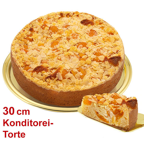 Große Konditorei-Aprikosentorte