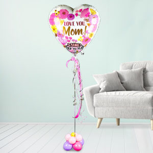 Singender Folienballon ?Love you Mom?