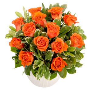 Oranger Rosenstrauß