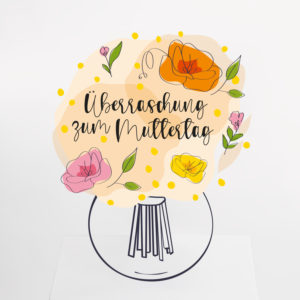 umgezogen: Überraschungsstrauß zum Muttertag