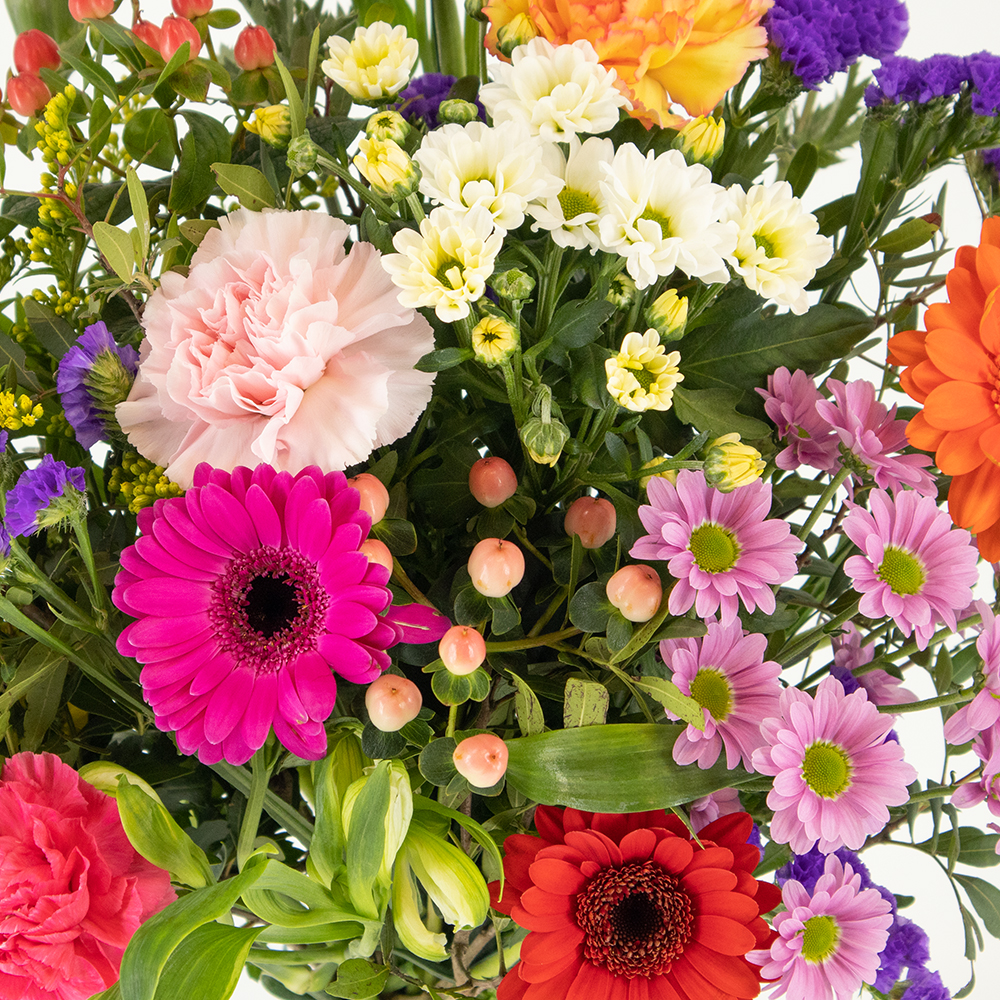 Blumenstrauß Buntes Fest + "Happy Birthday" Karte – Bild 2