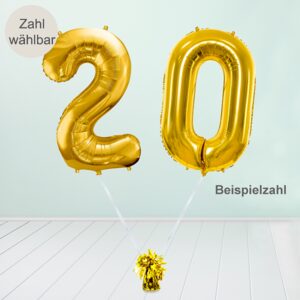 Heliumballon-Geschenk XXL-Zahlen