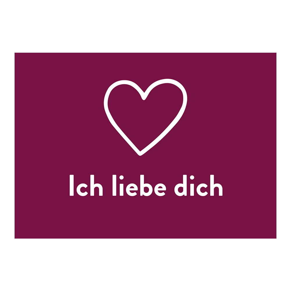 "Ich liebe dich" Grußkarte