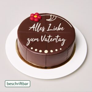 Herrliche Dessert-Sachertorte beschriftbar