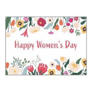 "Happy Women's Day" Grußkarte