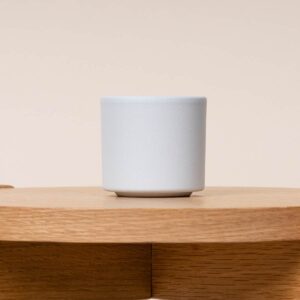 Keramik Übertopf Weiß - 7 cm