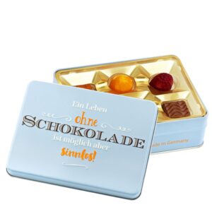 Präsentdose ?Ein Leben ohne Schokolade...?