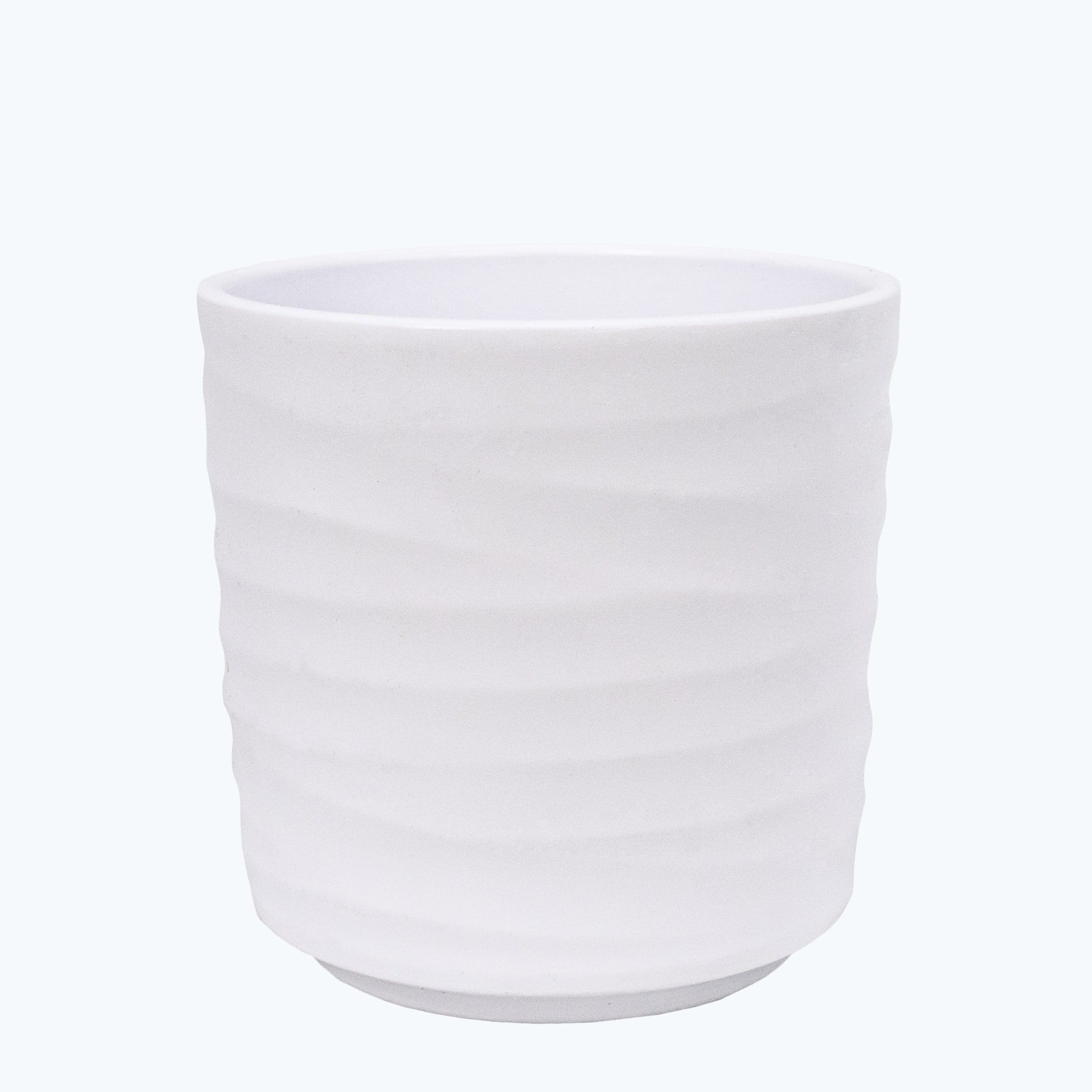 Übertopf Wave Zylinder in verschiedenen Farben mit Wellenstruktur (9cm Töpfe)