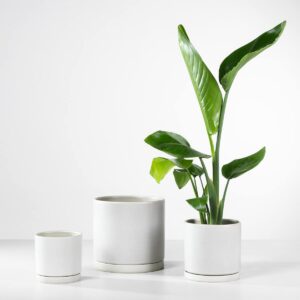 Keramik Übertopf Portugal Greige - 19 cm