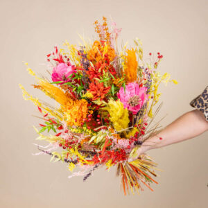 Trockenblumenstrauß Orange Bloom