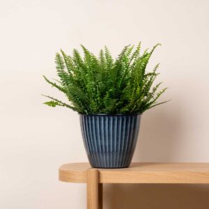 Zink Übertopf Emalie Grün - 20 cm