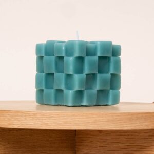 Blockkerze Tetris Türkis
