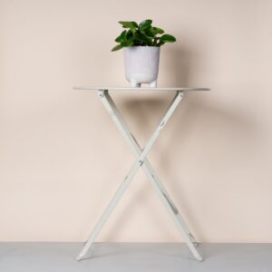 Metall Bistrotisch Klappbar Beige