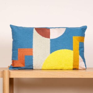 Baumwoll Kissen Grafik Multicolor