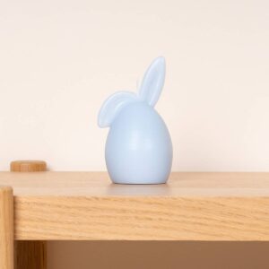 Deko Kerze Hase Schlappohr Blau