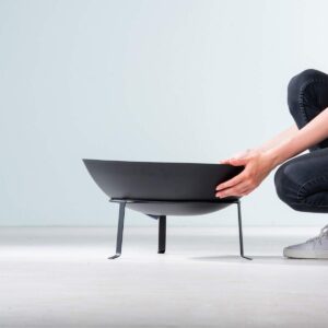 Metall Feuerschale Schwarz