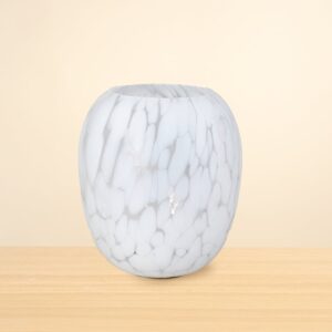 Glasvase Konfetti Bewässerungseinsatz Weiß M