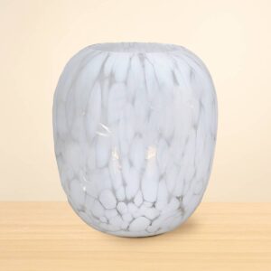 Glasvase Konfetti Bewässerungseinsatz Weiß L