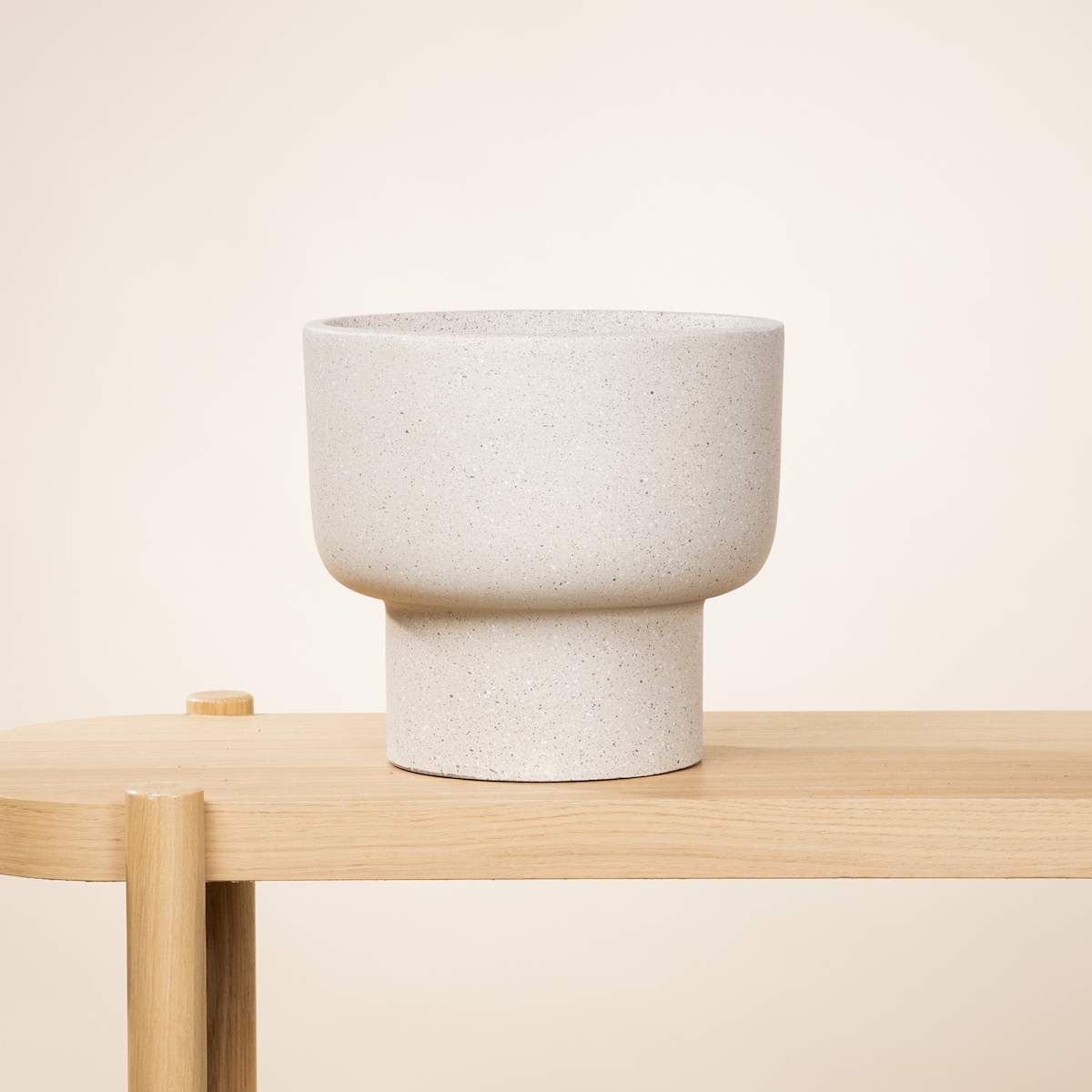 Fiberclay Übertopf Sand - 21 cm