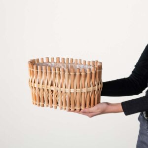 Holz Pflanzgefäß Natur