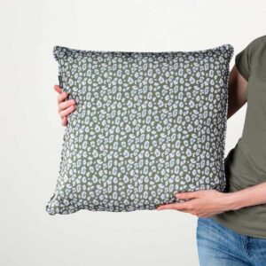 Outdoor Kissen Leo Grün/Grau