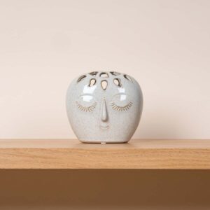 Keramikvase Face Beige