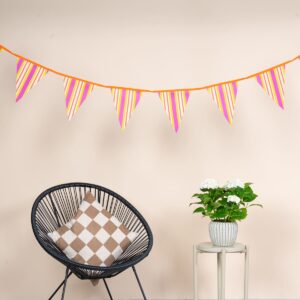 Flaggenkette Orange/Grün