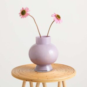 Glasvase Rund Flieder