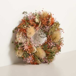 Trockenblumenkranz Orange