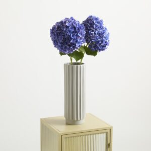 Steingut Vase Taupe