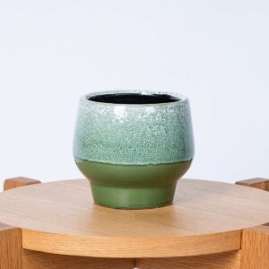 Keramik Übertopf Grün - 12 cm