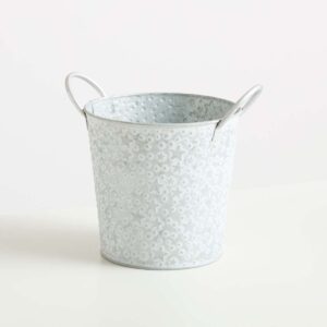 Zink Übertopf Stern - 17 cm