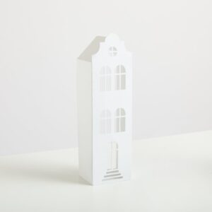 Metall Lichthaus Weiß Dach Rund