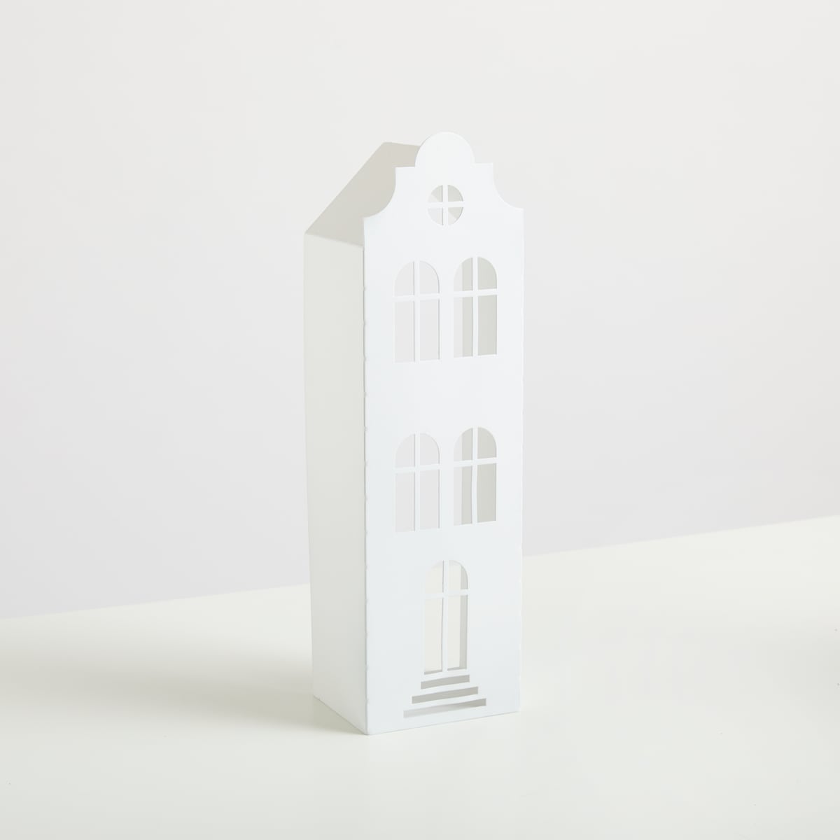 Metall Lichthaus Weiß Dach Rund