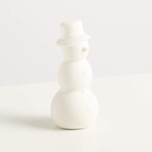 Keramik Schneemann Weiß