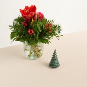 Weihnachtsgruß mit Keramik-Tannenbaum groß