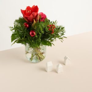 Weihnachtsgruß mit Dekohäuschen-Set