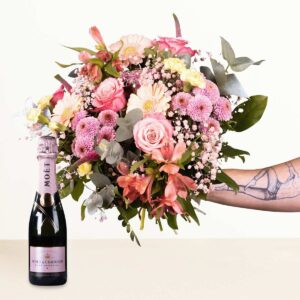 Schön, dass es dich gibt mit Moet Rosé Champagner