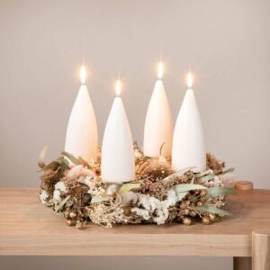Adventskranz Trockenblumen Elegant Eukalyptus