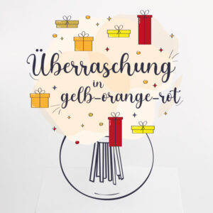 Überraschungsstrauß in Gelb-Orange-Rot