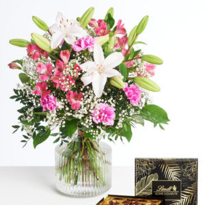 Fröhlich und aufgeweckt mit Lindt-Pralinen