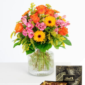 Sonnige Geburtstagsgrüße mit Lindt-Pralinen