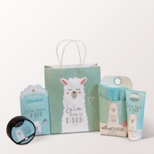 Geschenkbox Alpaka Verwöhnung ?Schön dass es dich gibt?