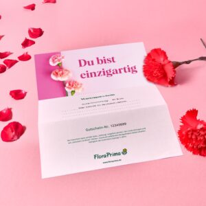 Digitaler Blumengutschein ?Du bist einzigartig?