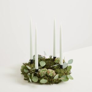 DIY Adventskranz Minty Snow