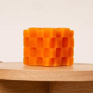 Kerze Tetris Orange