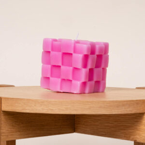 Kerze Tetris Pink